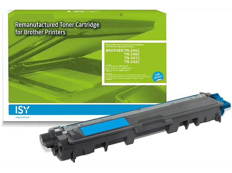 ISY ITC-1013 Brother TN-245C/246C cyan; Tonerpatrone
