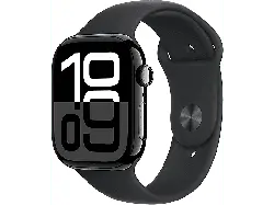 Apple Watch Series 10 GPS 46mm Aluminiumgehäuse, Sportarmband M/L, Diamantschwarz; Smartwatch