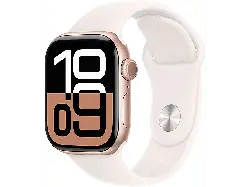 Apple Watch Series 10 GPS 42mm Aluminiumgehäuse, Sportarmband M/L, Rose Gold; Smartwatch