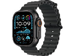 Apple Watch Ultra 2 GPS + Cellular 49mm Black Titanium Case mit Ocean Band; Smartwatch