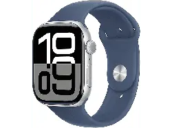 Apple Watch Series 10 GPS 46mm Aluminiumgehäuse, Sportarmband S/M, Silber; Smartwatch