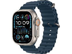 Apple Watch Ultra 2 GPS + Cell 49mm Titangehäuse, Ocean Armband Blau; Smartwatch