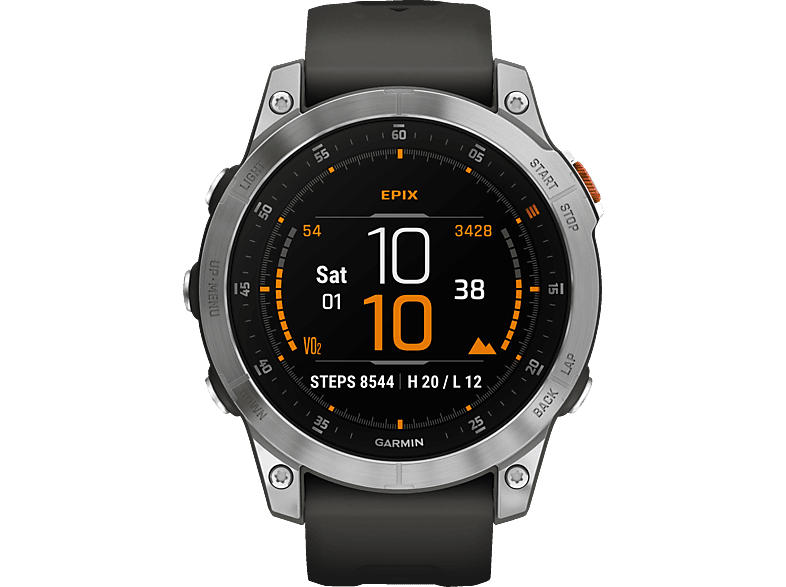 Garmin Epix 2 Edelstahl, Schiefergrau/Silber; Smartwatch