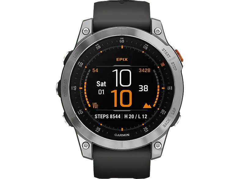 Garmin Epix 2 Edelstahl, Schiefergrau/Silber; Smartwatch