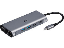 ISY Adapter IAD-1026 USB-C 7-in-1 mit Power Delivery, Silber