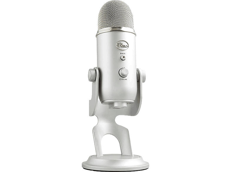 Blue Microphones Streaming Mikrofon Yeti Silver, USB, 3.5mm Klinke (988-000238)