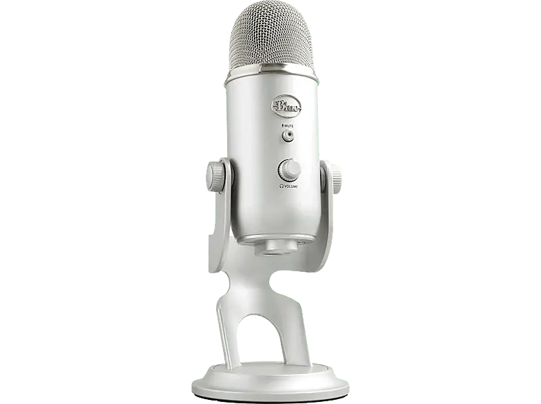 blue MicroPHoneS G Yeti Premium USB-Mikrofon mit mehreren Richtcharakteristiken und Blue VO!CE, Silber; USB-Gaming-Mikrofon