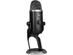 Blue Microphones Streaming Mikrofon Yeti X, LED-Beleuchtung, Smart Knob, Blue VO!CE Effekten, Schwarz