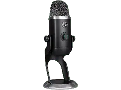 blue MicroPHoneS G Yeti X Professionelles USB-Mikrofon mit mehreren Richtcharakteristiken und Blue VO!CE, Schwarz; USB-Gaming-Mikrofon