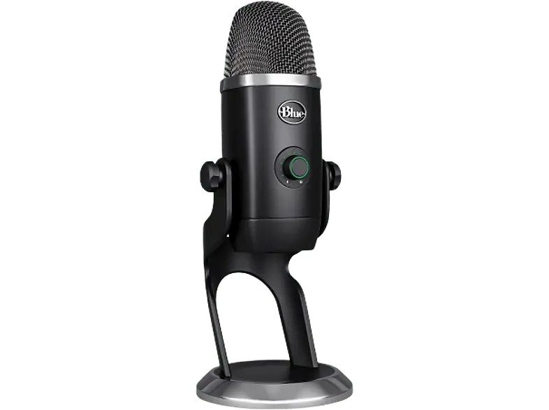 blue MicroPHoneS G Yeti X Professionelles USB-Mikrofon mit mehreren Richtcharakteristiken und Blue VO!CE, Schwarz; USB-Gaming-Mikrofon