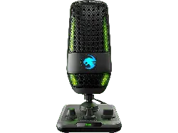 ROCCat Streaming Mikrofon Torch, USB/3.5mm, Kondensator, 110dB, 48kHz/24Bit, Niere, 20Hz-20kHz, Schwarz