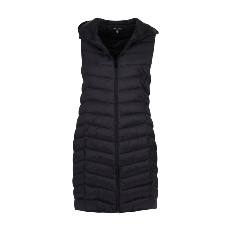 Sia Long Gilet, Schwarz