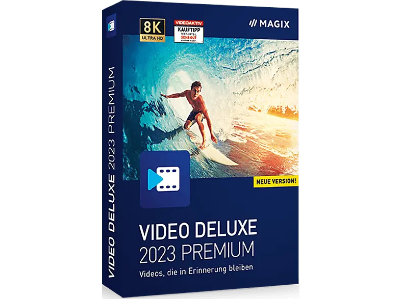 MAGIX Video deluxe Premium (2023) Vollversion, 1 Lizenz - [PC]