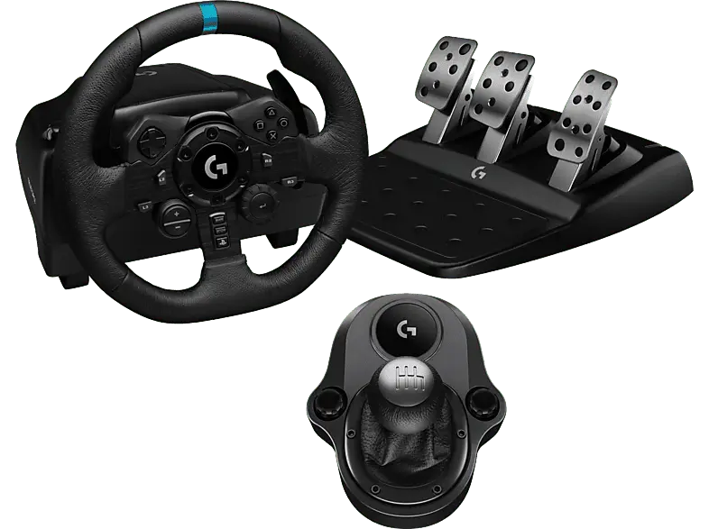 LOGITECH G Bundle, G923 SE Rennlenkrad + Pedale Shifter (PS5/PS4/PC) Rennlenkrad, Pedale, Schalthebel