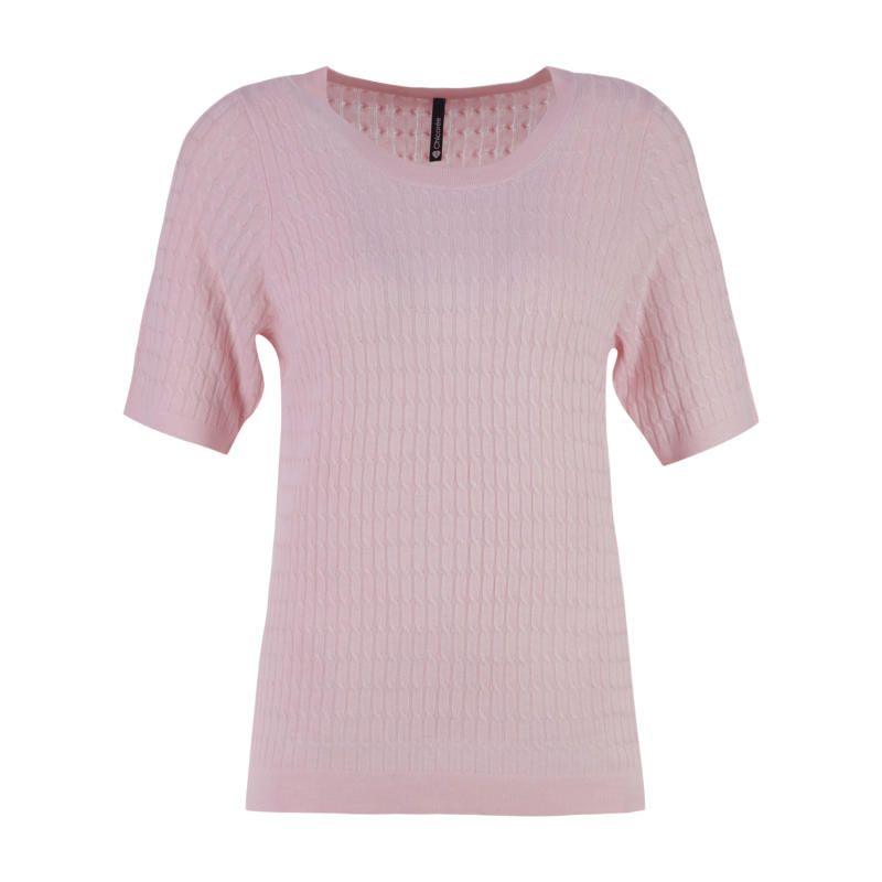 Sally Cable Pullover, Rose