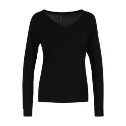 Basic V Pullover, Schwarz