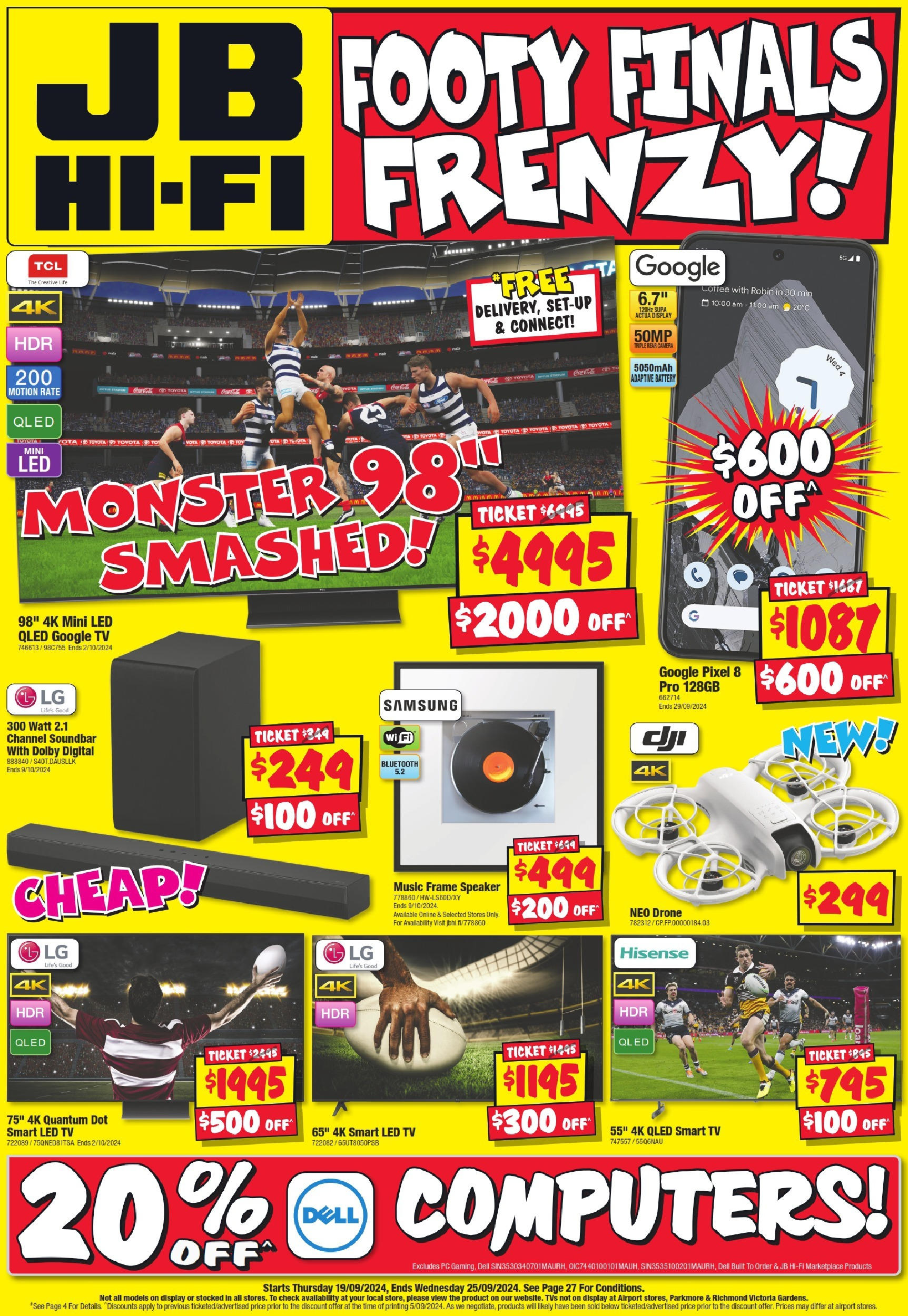 JB Hi-Fi catalogue valid from 19/09/2024 - page 1