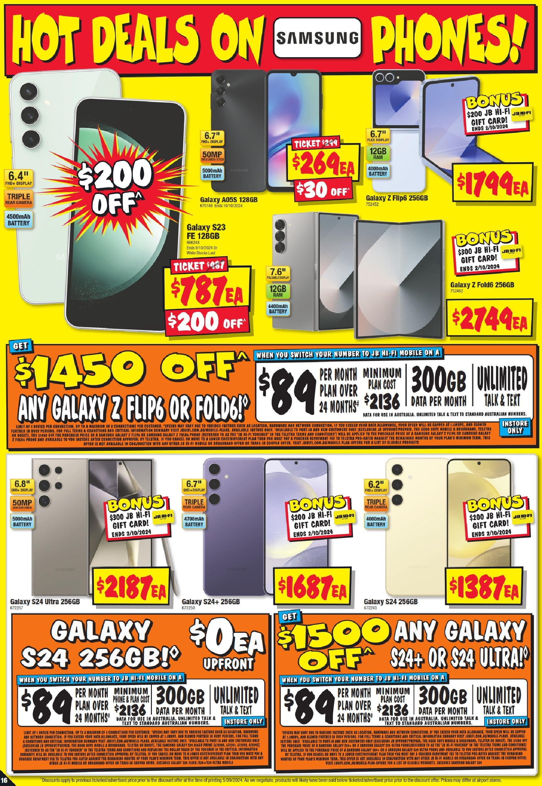 JB Hi-Fi  Catalogue  - 19/09/2024 > weekly / monthly specials | Page: 16 | Products: Battery, Device, Camera, Mobile