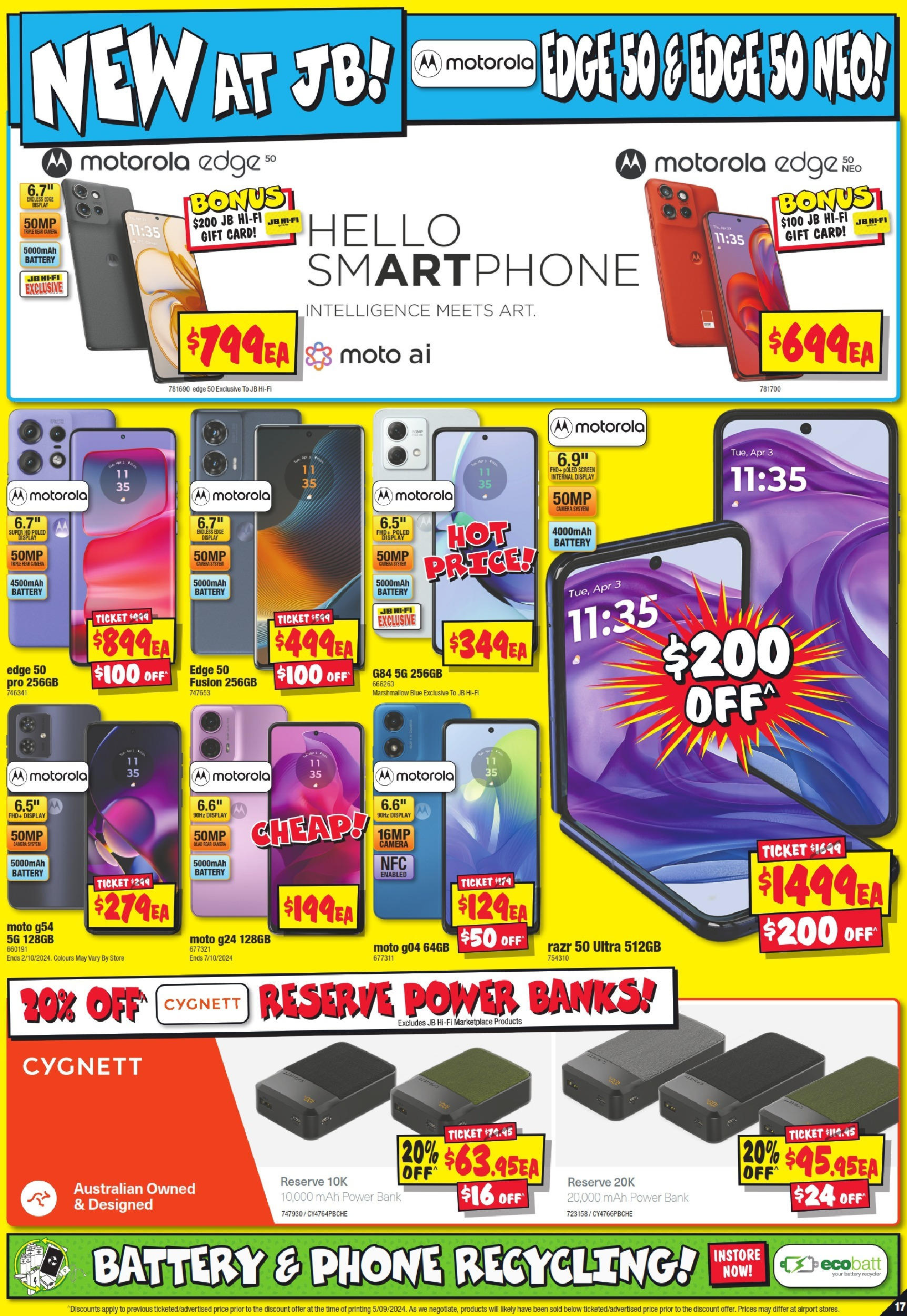 JB Hi-Fi  Catalogue  - 19/09/2024 > weekly / monthly specials | Page: 17