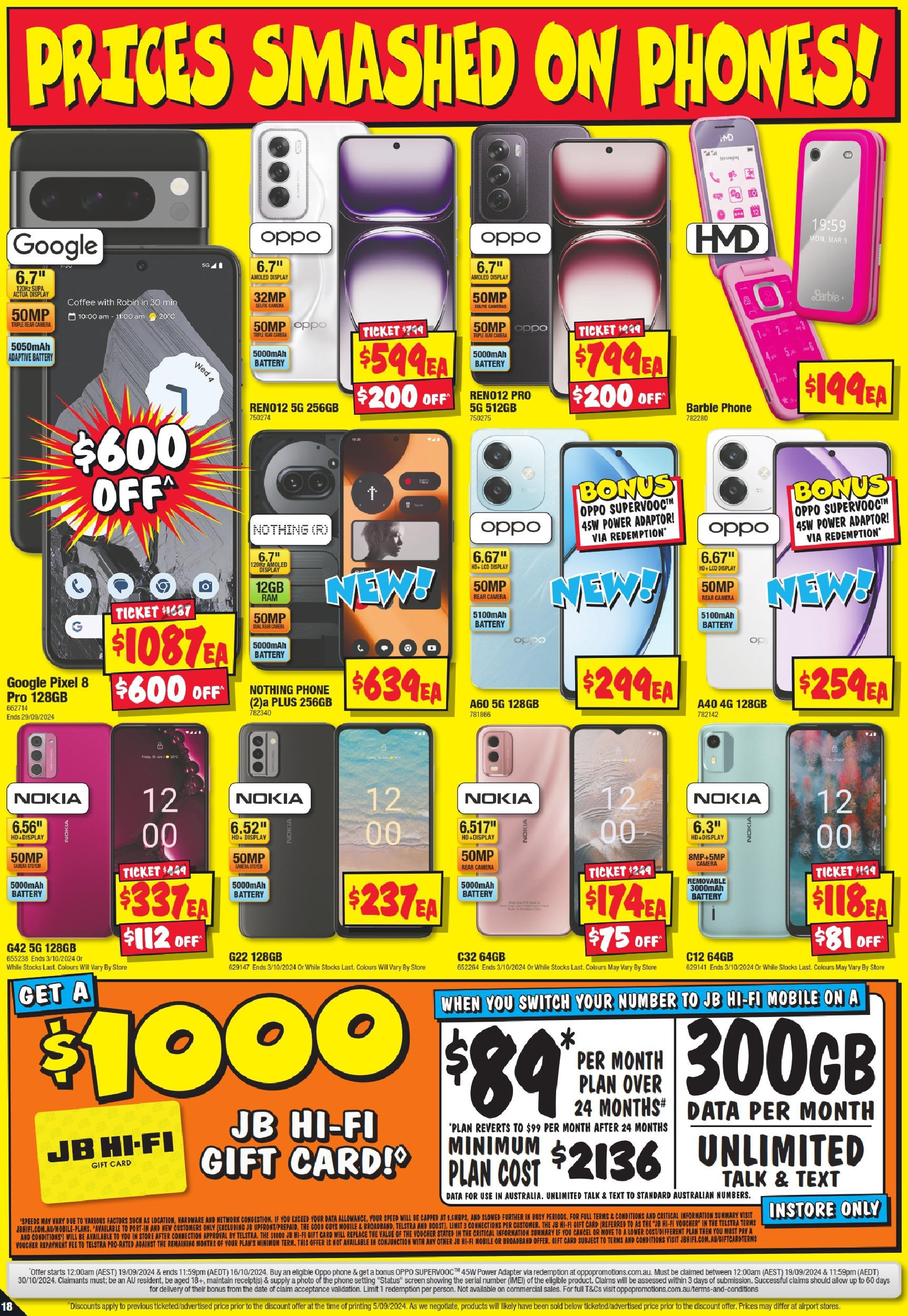 JB Hi-Fi  Catalogue  - 19/09/2024 > weekly / monthly specials | Page: 18 | Products: Coffee, Adaptor, Camera, Adapter