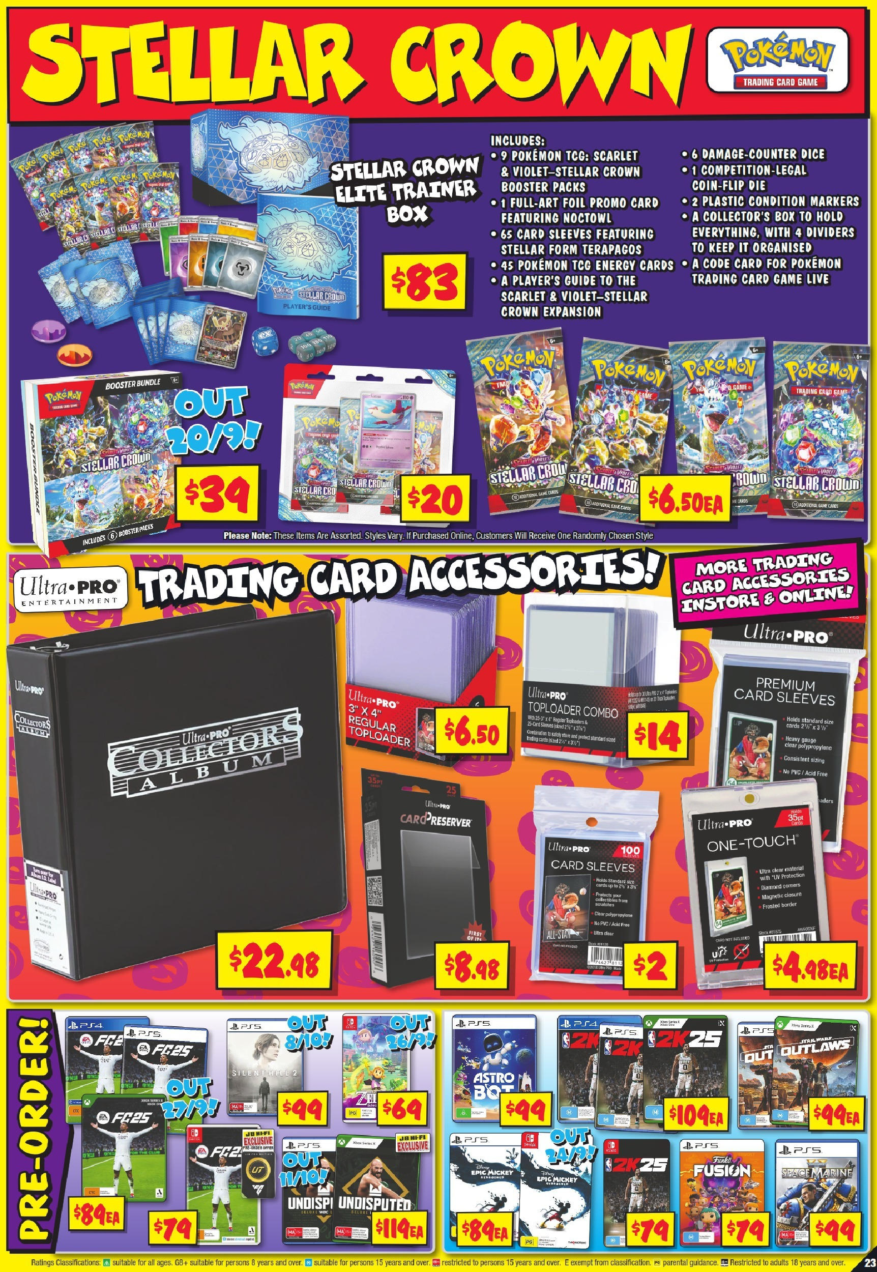 JB Hi-Fi  Catalogue  - 19/09/2024 > weekly / monthly specials | Page: 23 | Products: Box, Accessories, Game