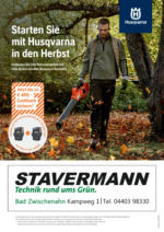 Stavermann GmbH Stavermann - Husqvarna - bis 21.09.2024
