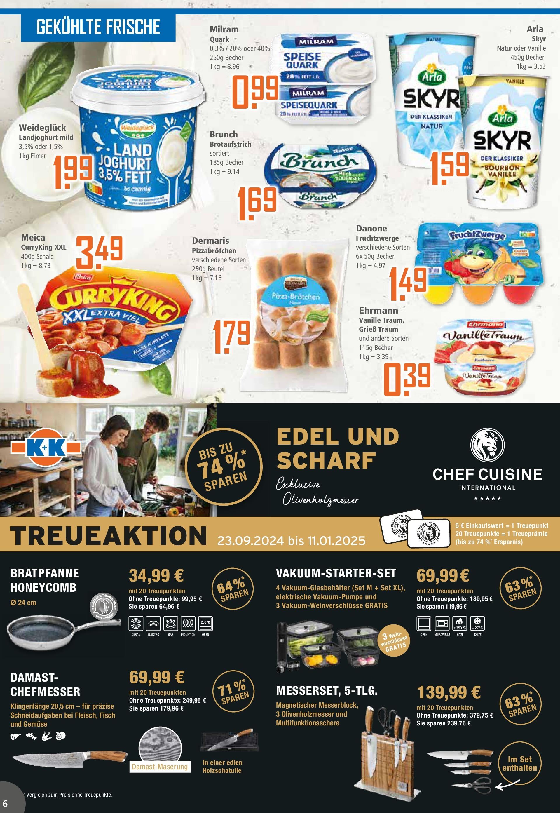 Klaas & Kock Prospekt 	 (ab 30.09.2024) zum Blättern | Seite: 6 | Produkte: Ofen, Mikrowelle, Milram, Bourbon