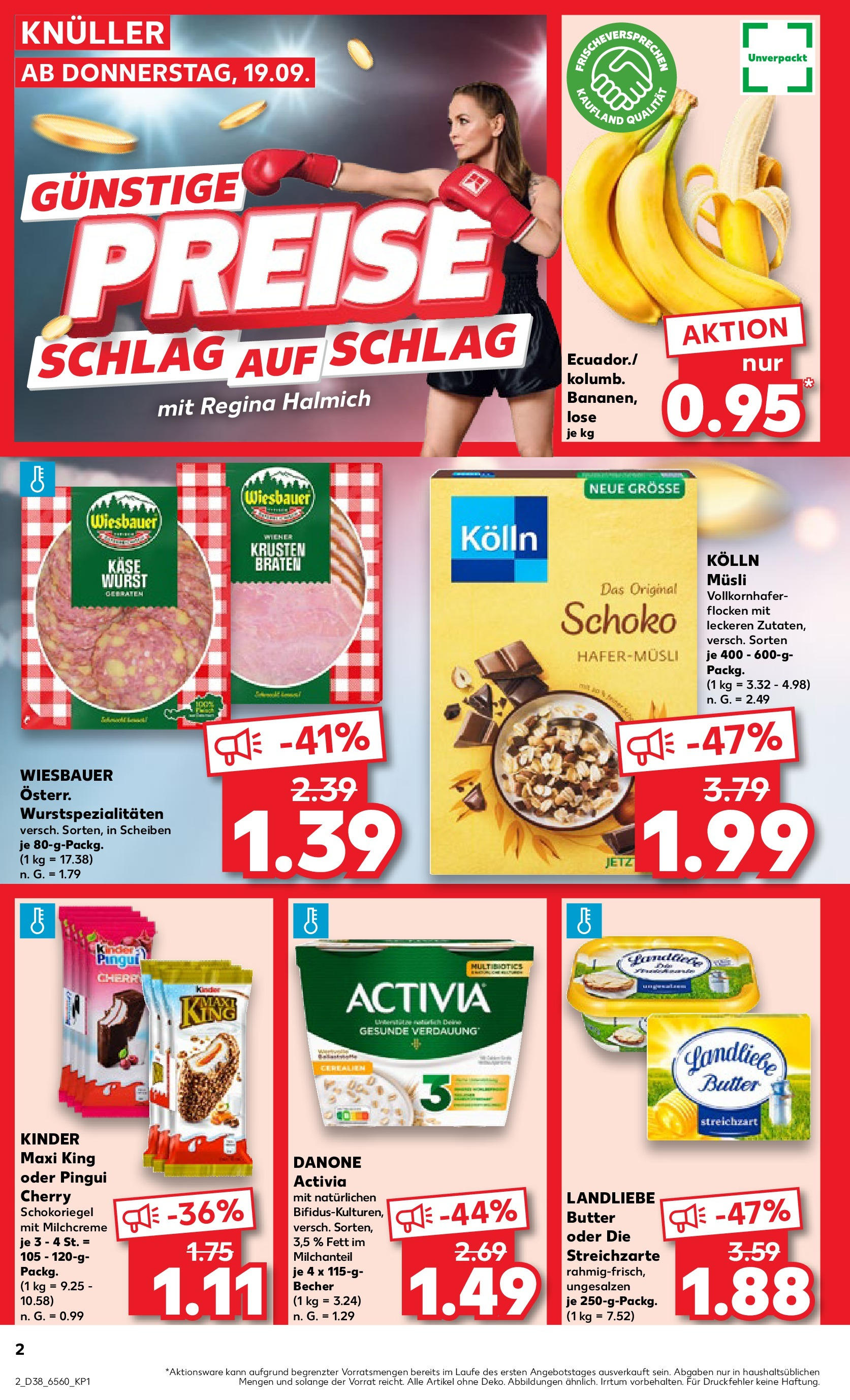 Kaufland - Nordrhein - Westfalen (ab 19.09.2024) » Angebote Online zum Blättern | Seite: 4 | Produkte: Erdnüsse, Milka, Weichspüler, Chips