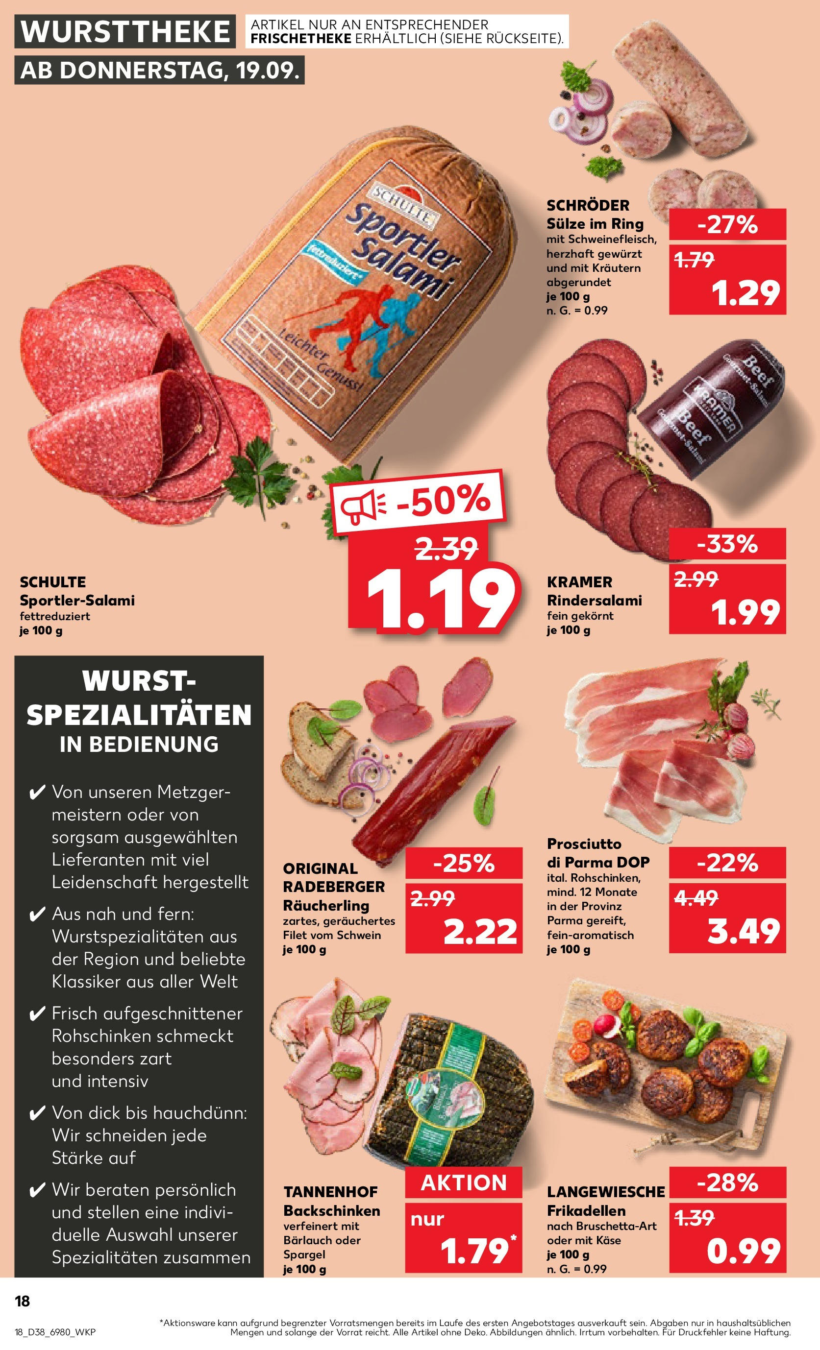 Kaufland - Bayern (ab 19.09.2024) » Angebote Online zum Blättern | Seite: 18 | Produkte: Fleisch