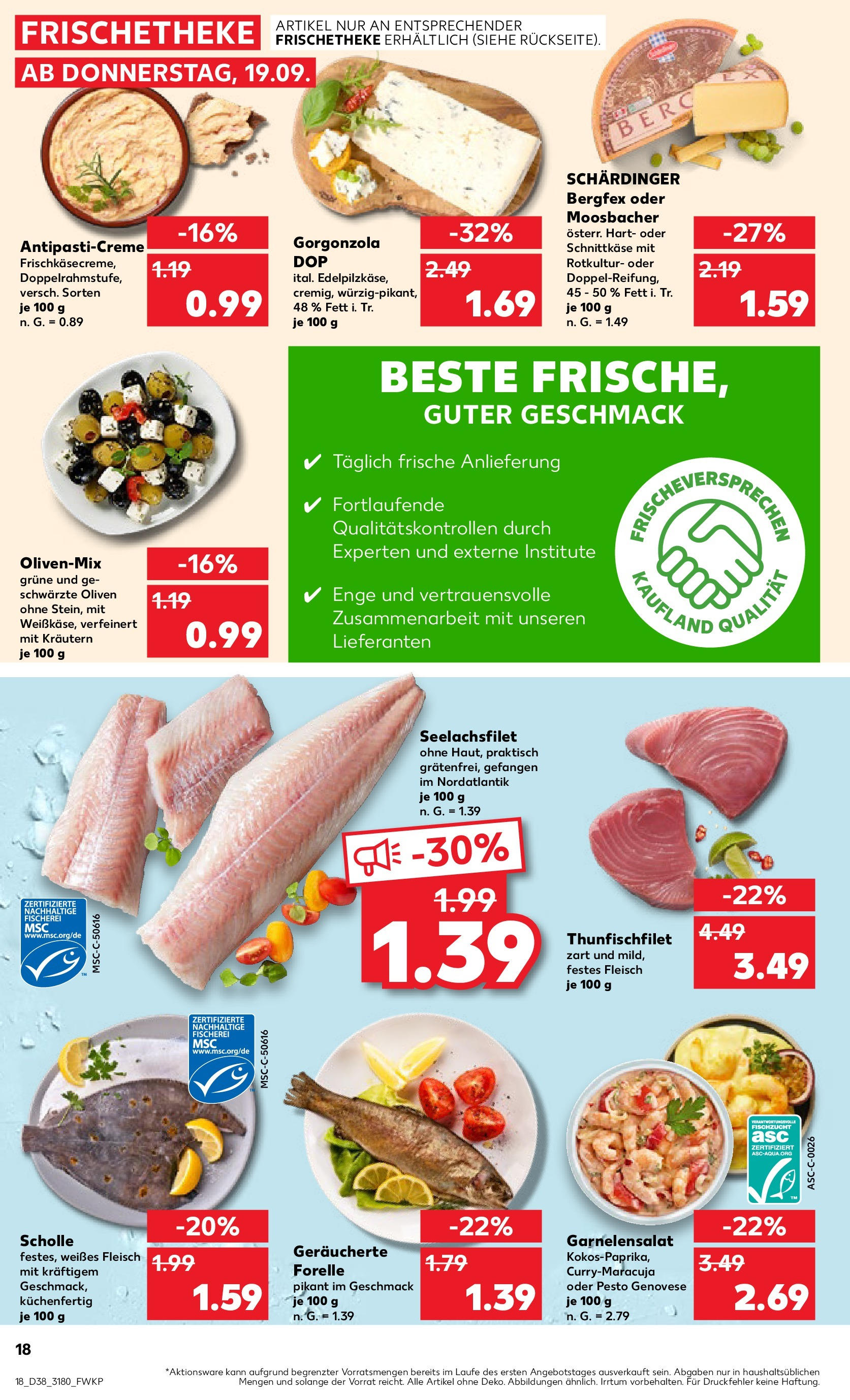 Kaufland - Berlin (ab 19.09.2024) » Angebote Online zum Blättern | Seite: 18 | Produkte: Spargel, Wurst, Salami