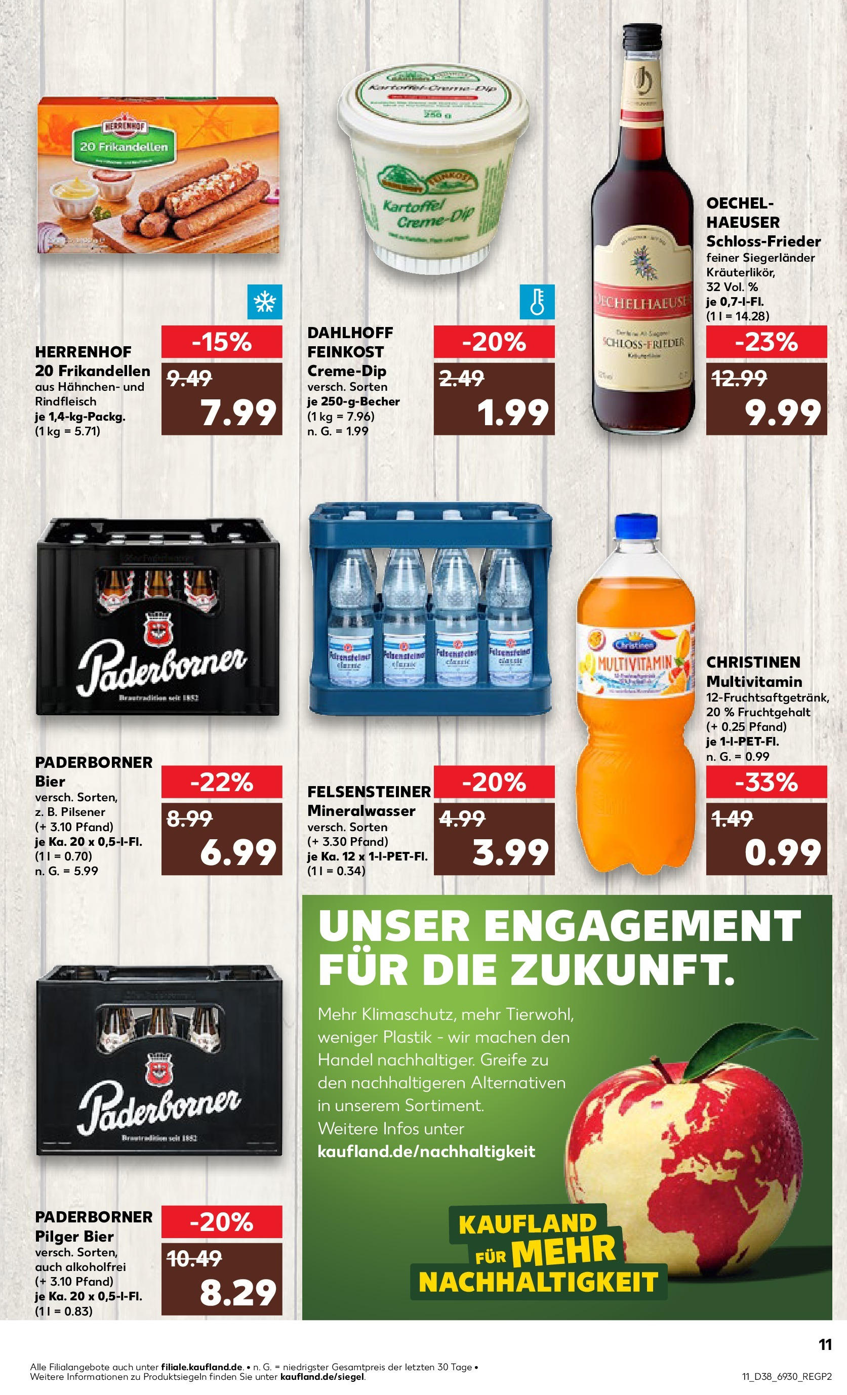 Kaufland Prospekt 	 (ab 19.09.2024) » Angebote Online zum Blättern | Seite: 11 | Produkte: Milch, Adelholzener