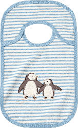 ALANA Lätzchen mit Pinguin-Applikation, blau