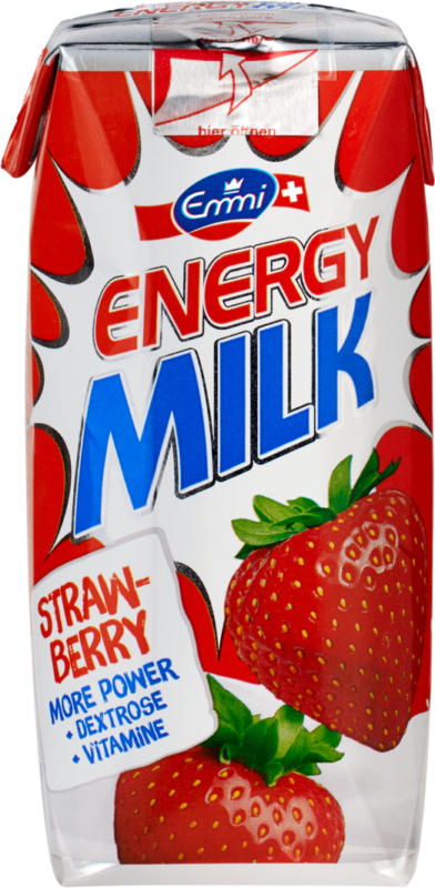 Emmi Energy Milk Erdbeer, 330 ml