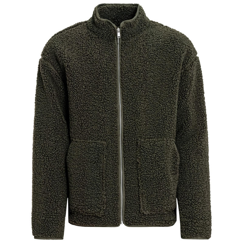 Herren Teddyjacke mit Stehkragen (Nur online)