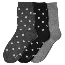 3 Paar Damen Socken mit Glitzer