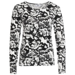 Damen Langarmshirt mit Allover-Print