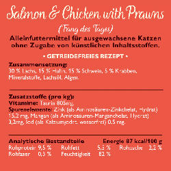 LILY'S KITCHEN Nassfutter Katze mit Lachs & Huhn, smooth paté