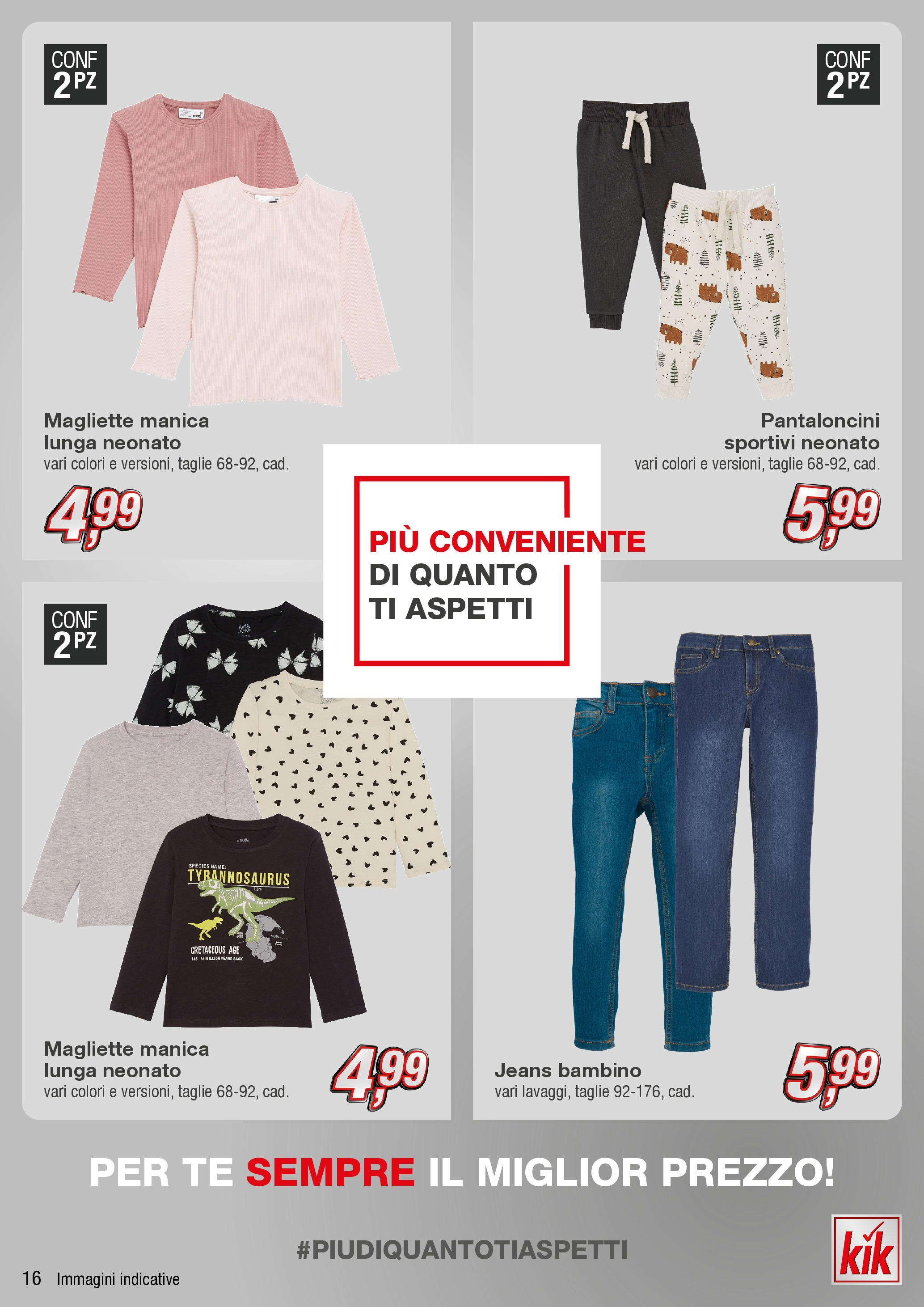 Nuovo Volantino KiK	 dal 23/09/2024 > offerte anteprima 🛍️ | Pagina: 16 | Prodotti: Tè, Pantaloncini, Jeans