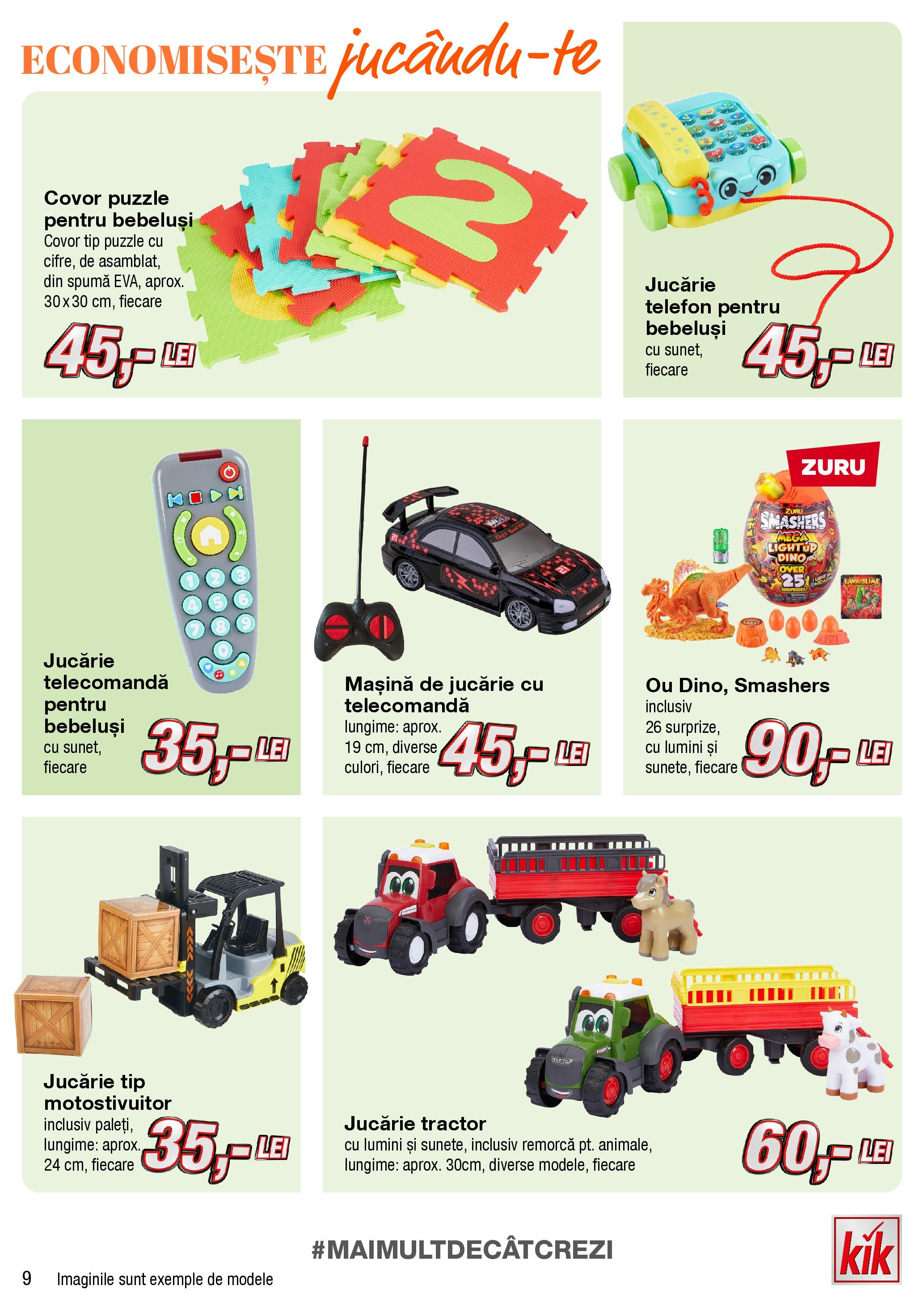 Kik catalog 23.09.2024 - Online magazin Romania | Pagină: 9 | Produse: Telefon, Covor