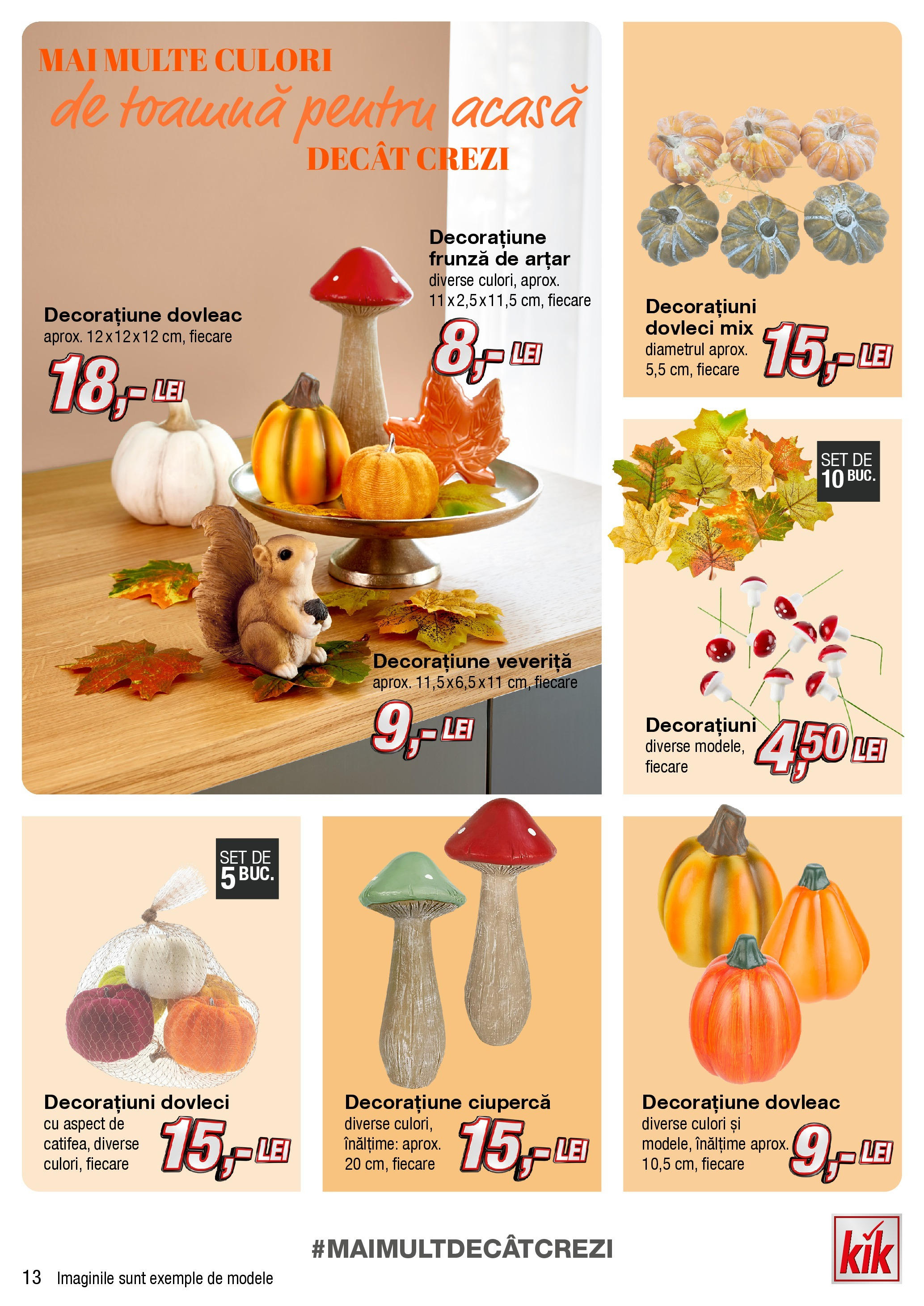 Kik catalog 23.09.2024 - Online magazin Romania | Pagină: 13 | Produse: Dovleac