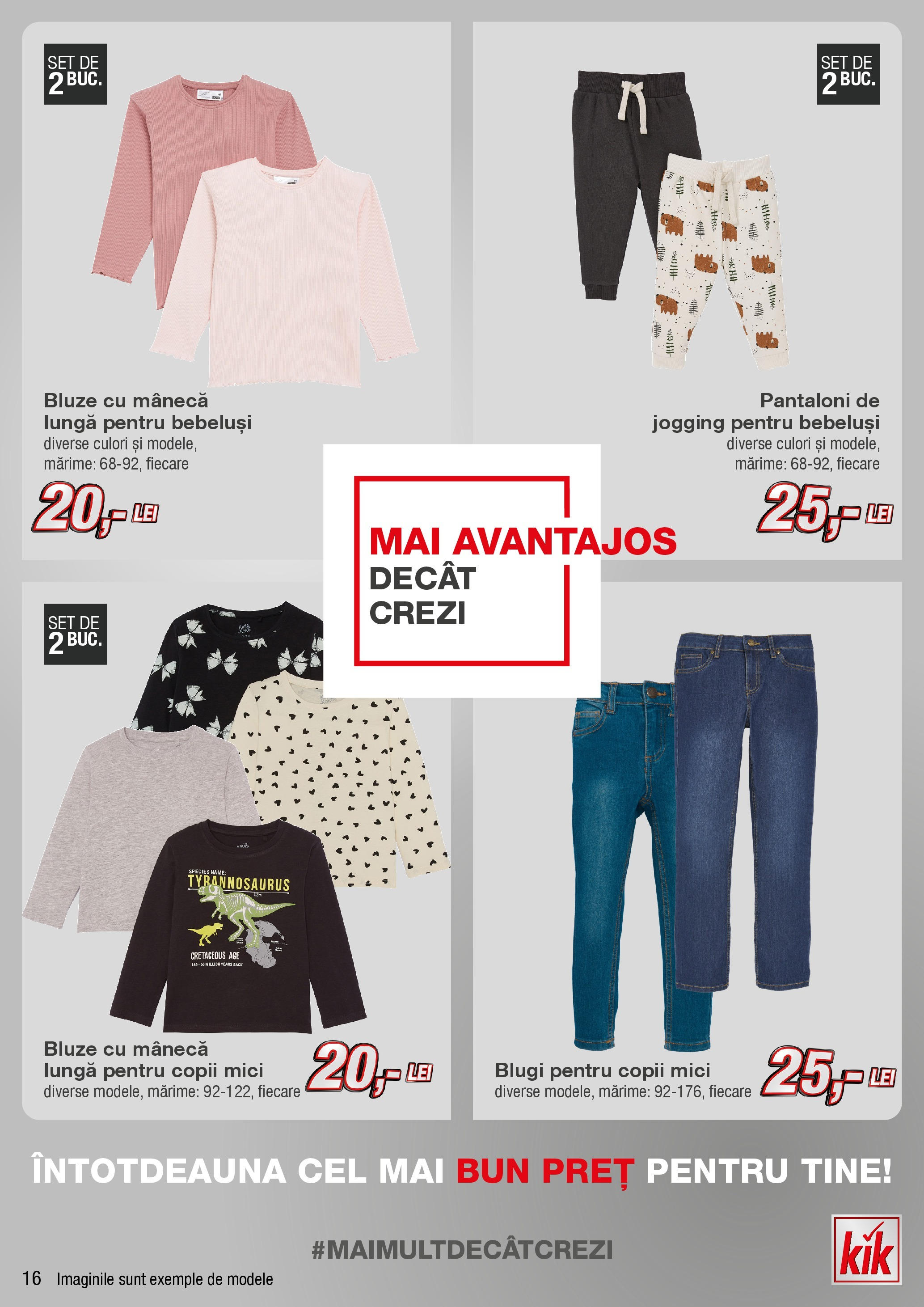 Kik catalog 23.09.2024 - Online magazin Romania | Pagină: 16 | Produse: Blugi, Mici, Pantaloni