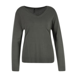 Basic V Pullover, Khaki