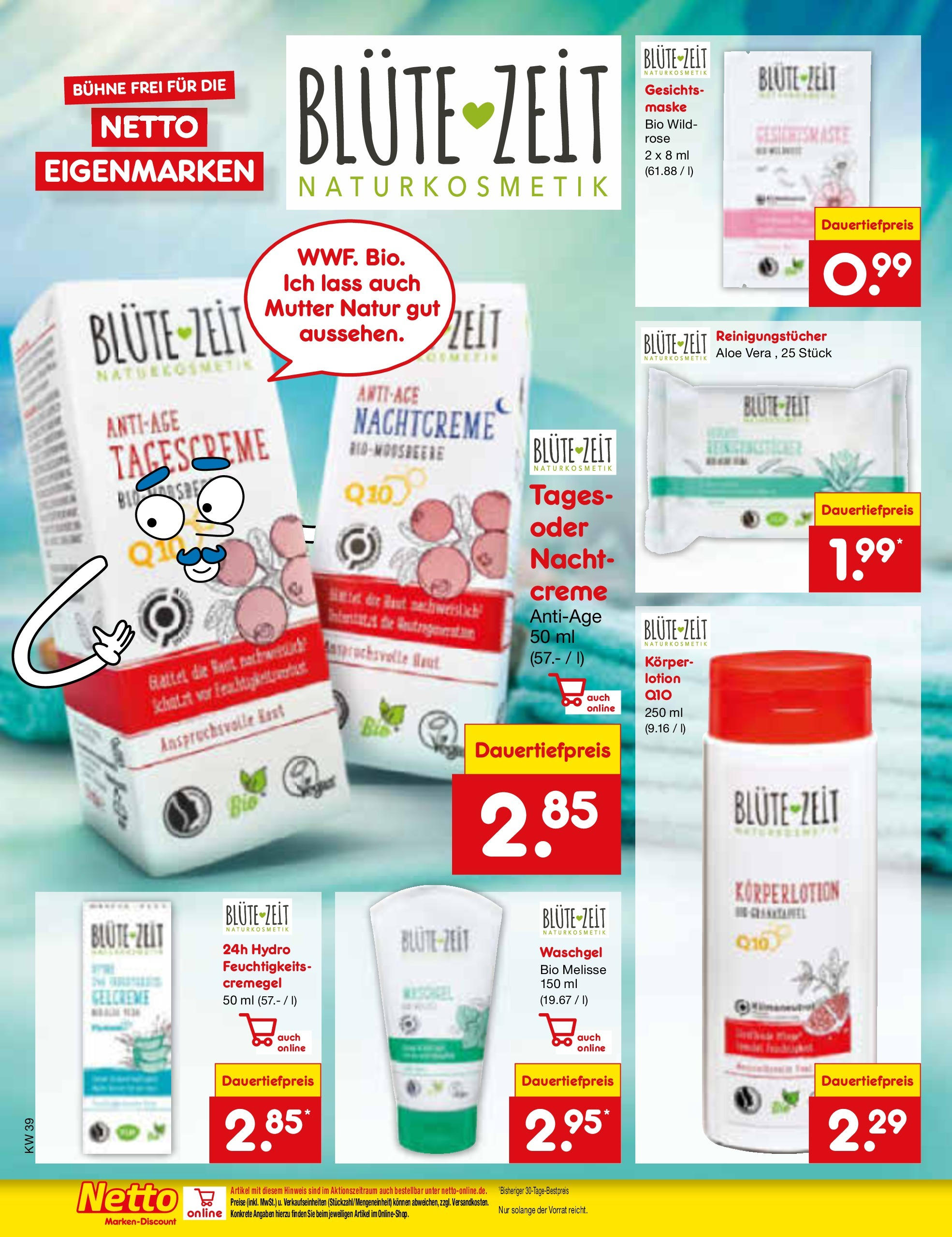 Netto Marken-Discount - Niedersachsen (ab 23.09.2024) » Angebote | Seite: 29 | Produkte: Maske, Körperlotion, Tagescreme, Nachtcreme