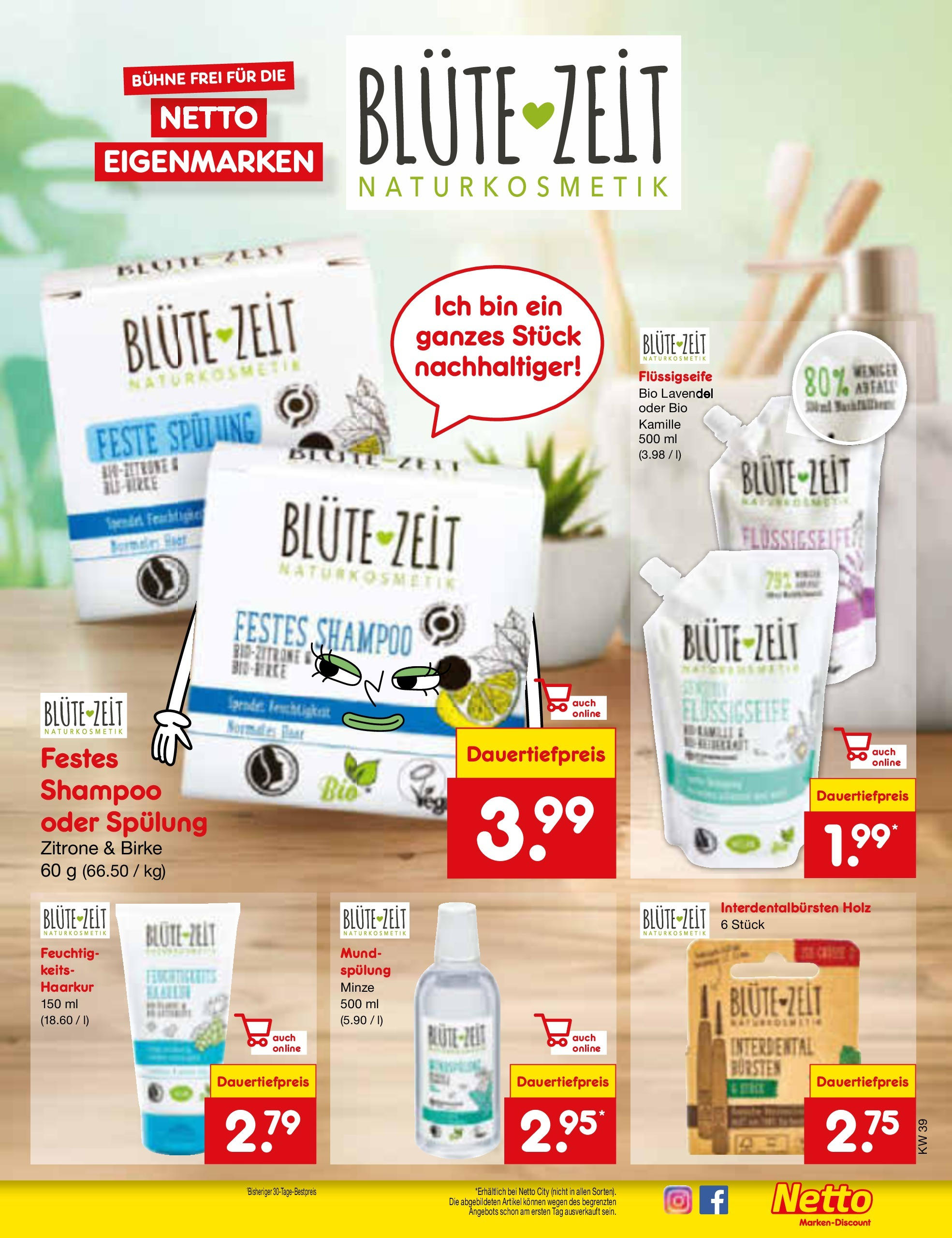 Netto Marken-Discount - Niedersachsen (ab 23.09.2024) » Angebote | Seite: 30 | Produkte: Shampoo, Spülung, Zitrone, Lavendel