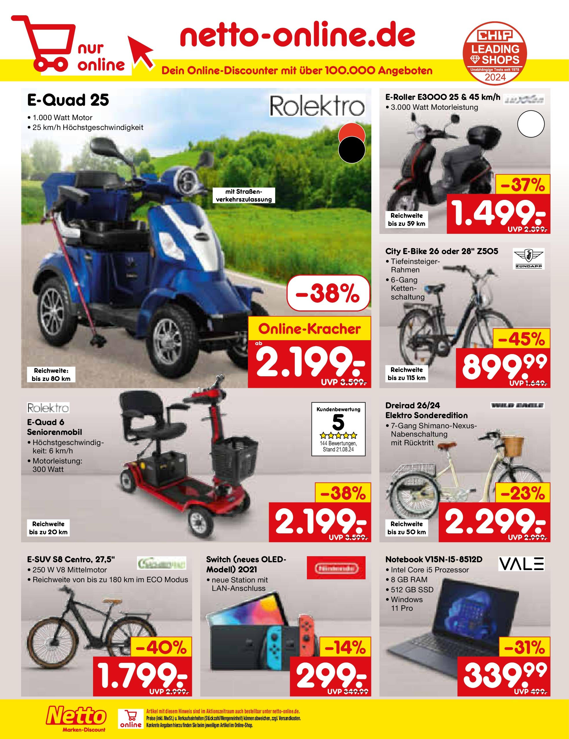 Netto Marken-Discount - Niedersachsen (ab 23.09.2024) » Angebote | Seite: 38 | Produkte: Notebook