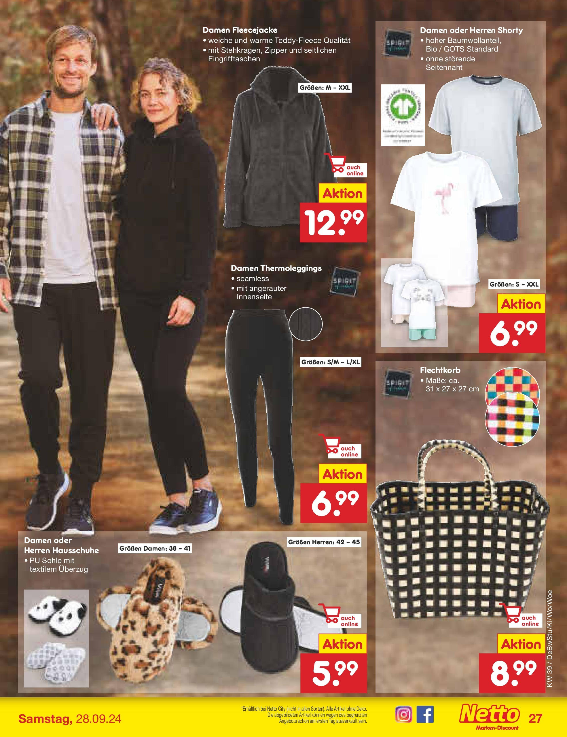 Netto Marken-Discount - Saarland (ab 23.09.2024) » Angebote | Seite: 35 | Produkte: Hausschuhe