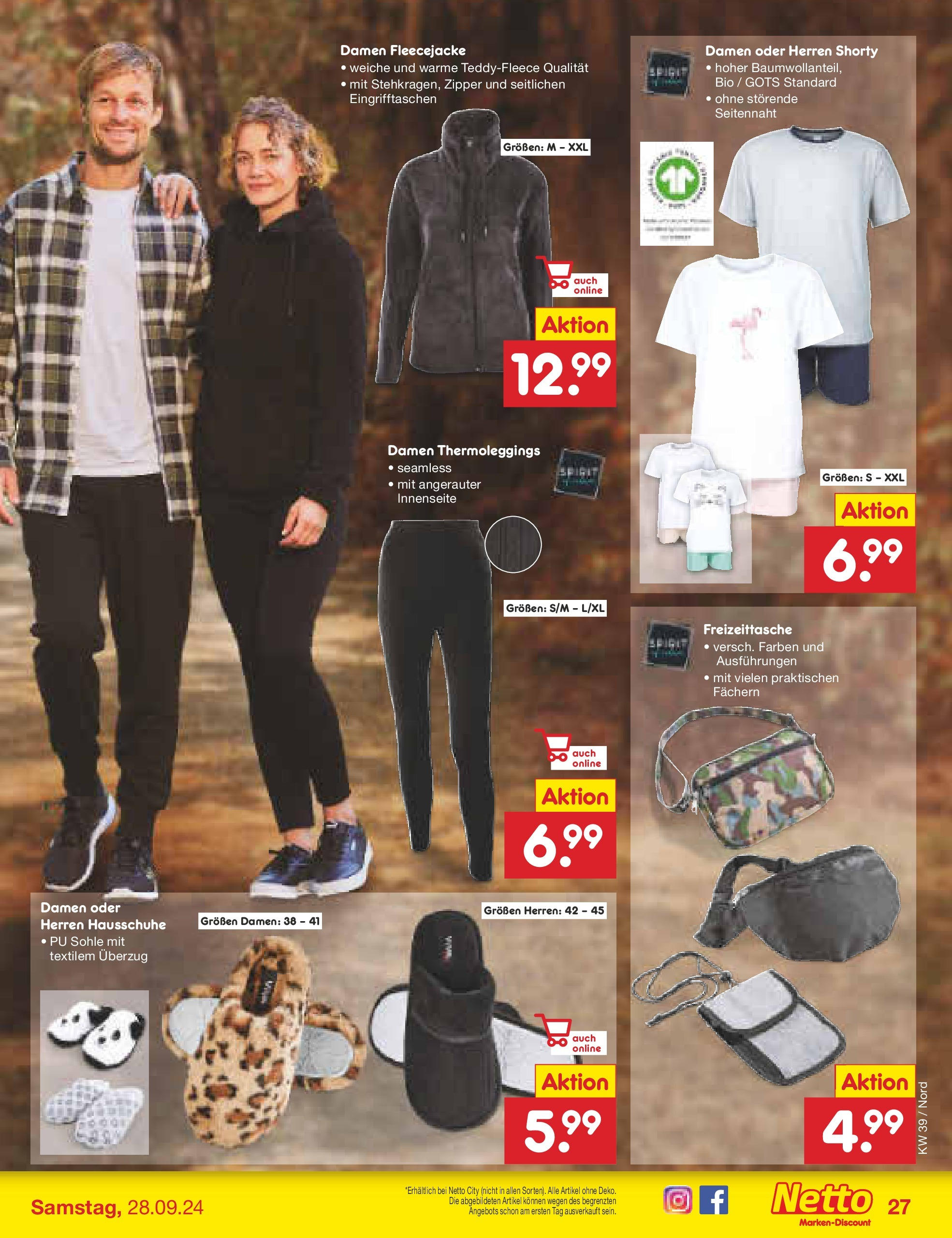 Netto Marken-Discount - Niedersachsen (ab 23.09.2024) » Angebote | Seite: 35 | Produkte: Hausschuhe