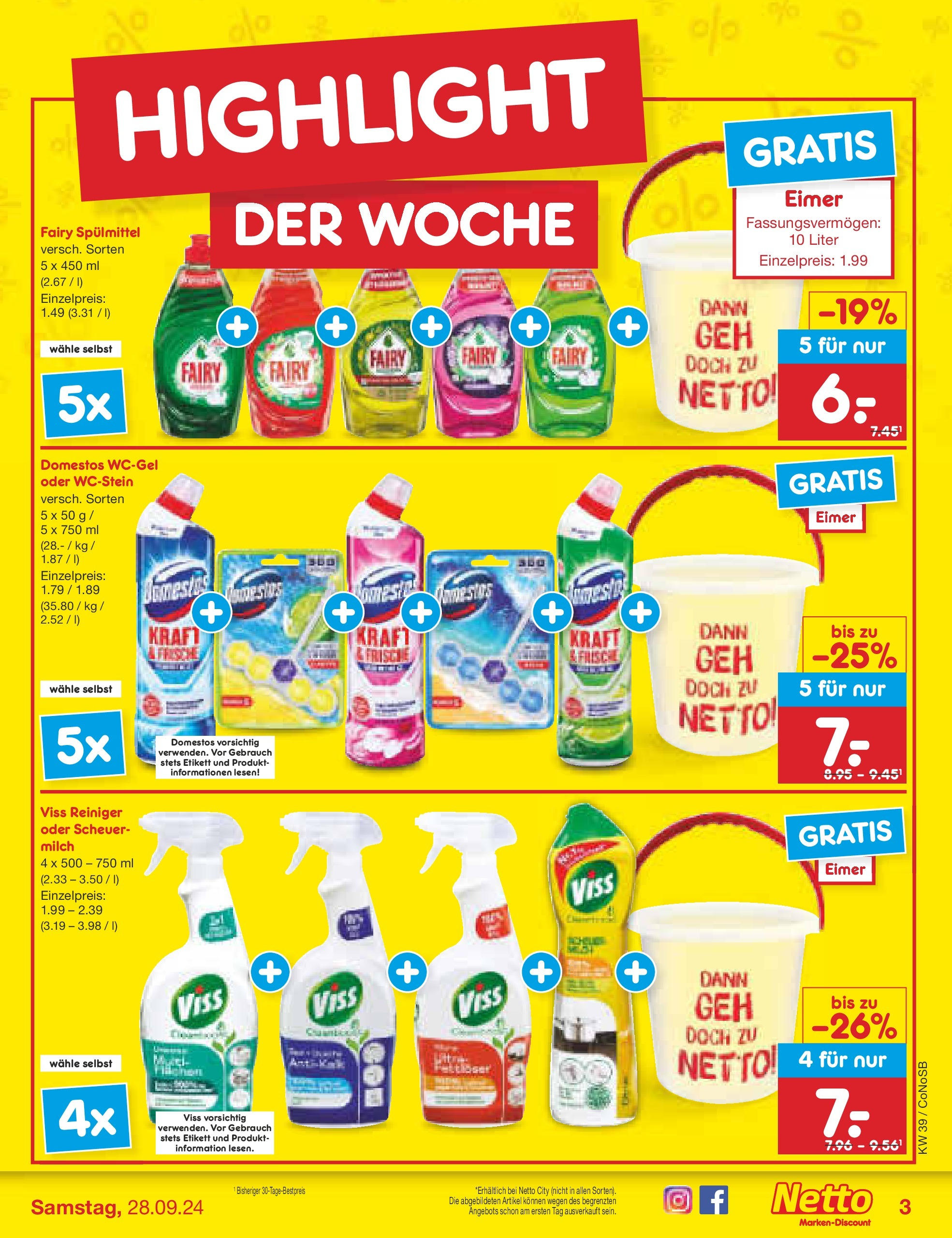 Netto Marken-Discount - Brandenburg (ab 23.09.2024) » Angebote | Seite: 3 | Produkte: Milch