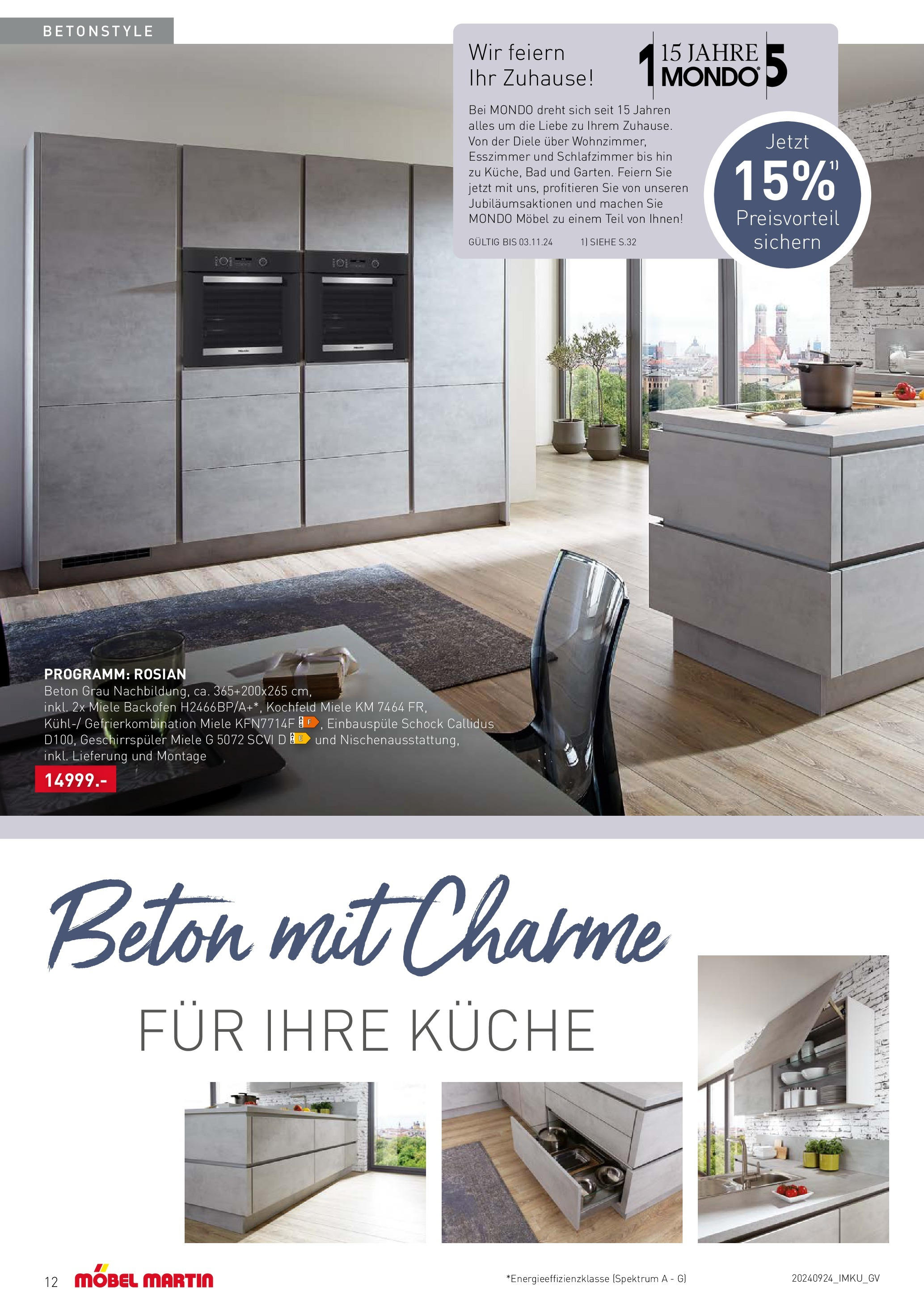 Möbel Martin Wo Genussreisen beginnen (ab 25.09.2024) zum Blättern | Seite: 12 | Produkte: Miele, Geschirrspüler, Bad, Küche