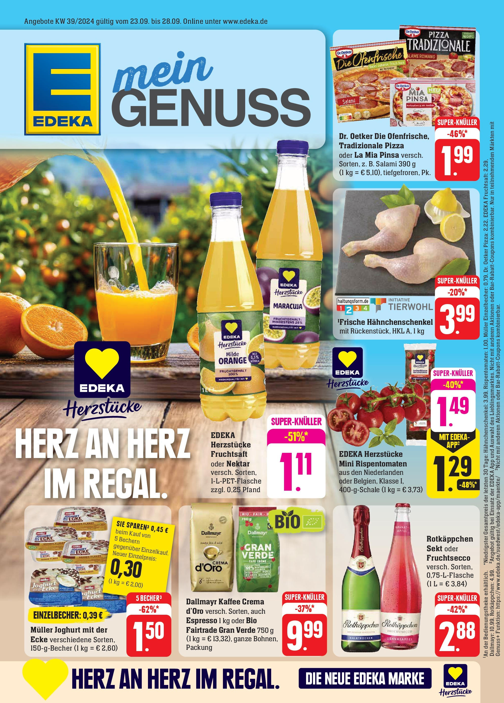 Edeka - Neu-Anspach, Lilienthalstraße 2 (ab 23.09.2024) » Angebote Online | Seite: 1 | Produkte: Joghurt, Kaffee, Dallmayr, Fruchtsaft